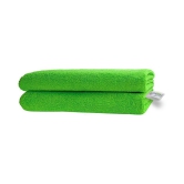 SOFTSPUN Microfiber Cloth - 2 pcs - 30x30 cms - 340 GSM Green - Thick Lint & Streak-Free Multipurpose Cloths - Automotive Microfibre Towels for Car Bike Cleaning Polishing Washing & Detailin