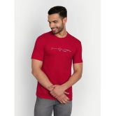 Zeffit - Red Cotton Blend Regular Fit Mens T-Shirt ( Pack of 1 ) - None