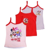 BODYCARE MINNIE & FRIENDS GIRLS VEST DORI NECK SLEEVELESS ASSORTED-PACK OF 3 - None