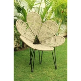 Natural Jute Flower Chair