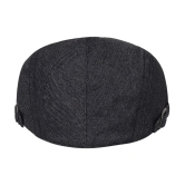 Zacharias Black Cotton Mens Cap ( Pack of 1 ) - Black