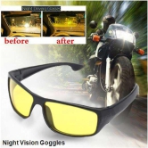 Style Smith - Day & Night Vision UV Protection HD Goggles Sunglasses Men/Women Driving Glasses Sun Glasses (Yellow) - M