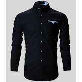 Life Roads - Black Cotton Slim Fit Mens Casual Shirt ( Pack of 1 ) - None