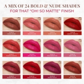 Long Stay Ultra Matte Lipstick with Shea Butter and Jojoba Oil 4 g JHUM 01 Nude Nectar