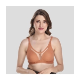 Elina - Brown Cotton Lightly Padded Womens T-Shirt Bra ( Pack of 1 ) - None