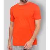 SKYRISE - Orange Cotton Slim Fit Men's T-Shirt ( Pack of 1 ) - None