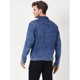 UrbanMark Cotton Blend Mens Denim Jacket - Blue ( Pack of 1 ) - None