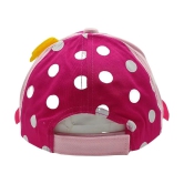 Zacharias girl's Kids Cotton Cap kc-05 (Pink_1-4 Years) (Pack of 1) - None