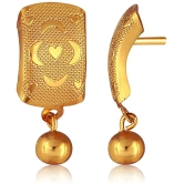 VIVASTRI Golden Stud Earrings ( Pack of 1 ) - Golden