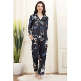 Clovia Satin Nightsuit Sets - Blue Pack of 2 - 2XL