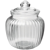 Treo By Milton Pot Jar With Glass Lid, 1 Piece, 1450 ml, Transparent | Air Tight | Storage Jar | Kitchen Organiser | Modular | Dishwasher Safe - Transparent