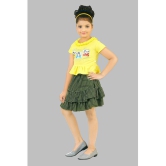 Pichkari - Multicolor Cotton Blend Girls Top With Skirt ( Pack of 1 ) - None