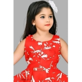 OFLINE SELCTION Rayon Frock For Girls ( Pack of 1 , Red ) - None