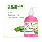 PURE Jangali ORGANICS 100% PURE Rose Aloe Vera Gel for Beautiful Skin & Hair 300ml