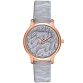 Loretta MT-335 Grey Leather Belt Slim Dial Women & Girls Watch