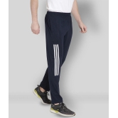 Zeffit - Navy Blue Cotton Blend Mens Sports Trackpants ( Pack of 1 ) - XL