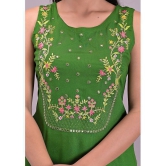 Maquien - Green Straight Rayon Women's Stitched Salwar Suit ( Pack of 1 ) - None