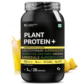 Carbamide Forte Vegan Protein Powder - Plant Based Pea Protein Powder with Multivitamin, Minerals, Superfoods, Digestive Enzymes - Pineapple masala Flavour - 1Kg