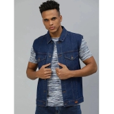 Urbano Fashion - Blue Denim Slim Fit Mens Denim Jacket ( Pack of 1 ) - None