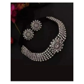 Samridhi DC Silver Alloy Necklace Set ( Pack of 1 ) - Silver