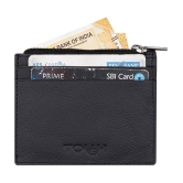 Tough - Leather Card Holder ( Pack of 1 ) - Black