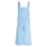 Naughty Ninos - Blue Cotton Girls Dungarees ( Pack of 1 ) - None