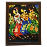 Indianara - Figurative Painting With Frame