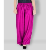 Sttoffa - Pink Rayon Wide leg Womens Palazzos ( Pack of 1 ) - 38