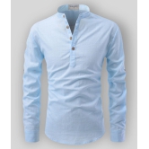 Life Roads - Sky Blue Cotton Men's Shirt Style Kurta ( Pack of 1 ) - None