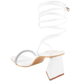 Shoetopia - White Women''s Sandal Heels - None