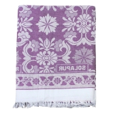 Mandhania Cotton Soft Light Weight Daily Use Single Bed Solapur Blanket (Purple , Single)