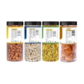 YUM YUM Dry Fruits Combo Pack 1Kg (Almonds 250g,Cashew 250g,Raisins 250g, Anjeer Figs 250g) Jar Each