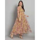 Fab Fashion Multicolor Anarkali Organza Womens Stitched Ethnic Gown ( Pack of 1 ) - None