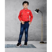 Arshia Fashions Pack of 1 Boys Denim Shirt & Jeans ( Red ) - None