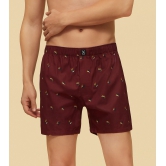 Savanna Cotton Boxers Hornbill Maroon L