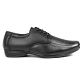 BXXY Men's Black Leather Office Wear Formal Lace-up Shoes 8