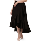 Smarty Pants Satin A-Line Skirt - Black Single - 30