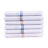 THRIFTKART White Cotton Mens Handkerchief ( Pack of 12 ) - White