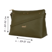 Enoki - Green Artificial Leather Sling Bag - Green