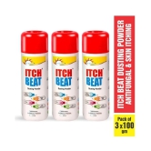 Dr. Morepen Itch Beat Antifungal Dusting Powder For Itching Talc 300 gm Pack of 3