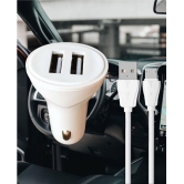 THRIFTKART Car Mobile Charger 3.4A 2USB V8 White