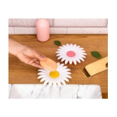 HINGOL Flower Shape Soap Holder Dish for Home, Kitchen set of 2