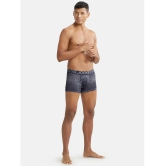 Jockey MM08 Men Microfiber Mesh Elastane Printed Performance Trunk - True Navy - None