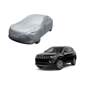 Kozdiko Silver Matty Car Body Cover with Buckle Belt For Jeep Compass