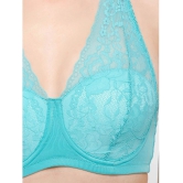 Clovia Blue Lace Heavily Padded Womens Bralette Bra ( Pack of 1 ) - None