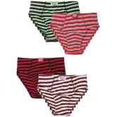 Lux Cozi - Multicolor Cotton Boys Briefs ( Pack of 4 ) - None