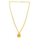 Jewar Mandi New Design Gold Plated Locket/Pendant with Link Chain Daily use for Men, Women & Girls, Boys - None