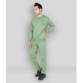 YHA - Green Fleece Regular Fit Solid Mens Sports Tracksuit ( Pack of 1 ) - XXL