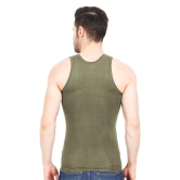 NRG Mens Sleeveless Colour Cotton Vest  ( Pack of 1 Dark Green ) G23