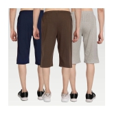 Zeffit - Multi Cotton Blend Mens Three-Fourths ( Pack of 3 ) - None